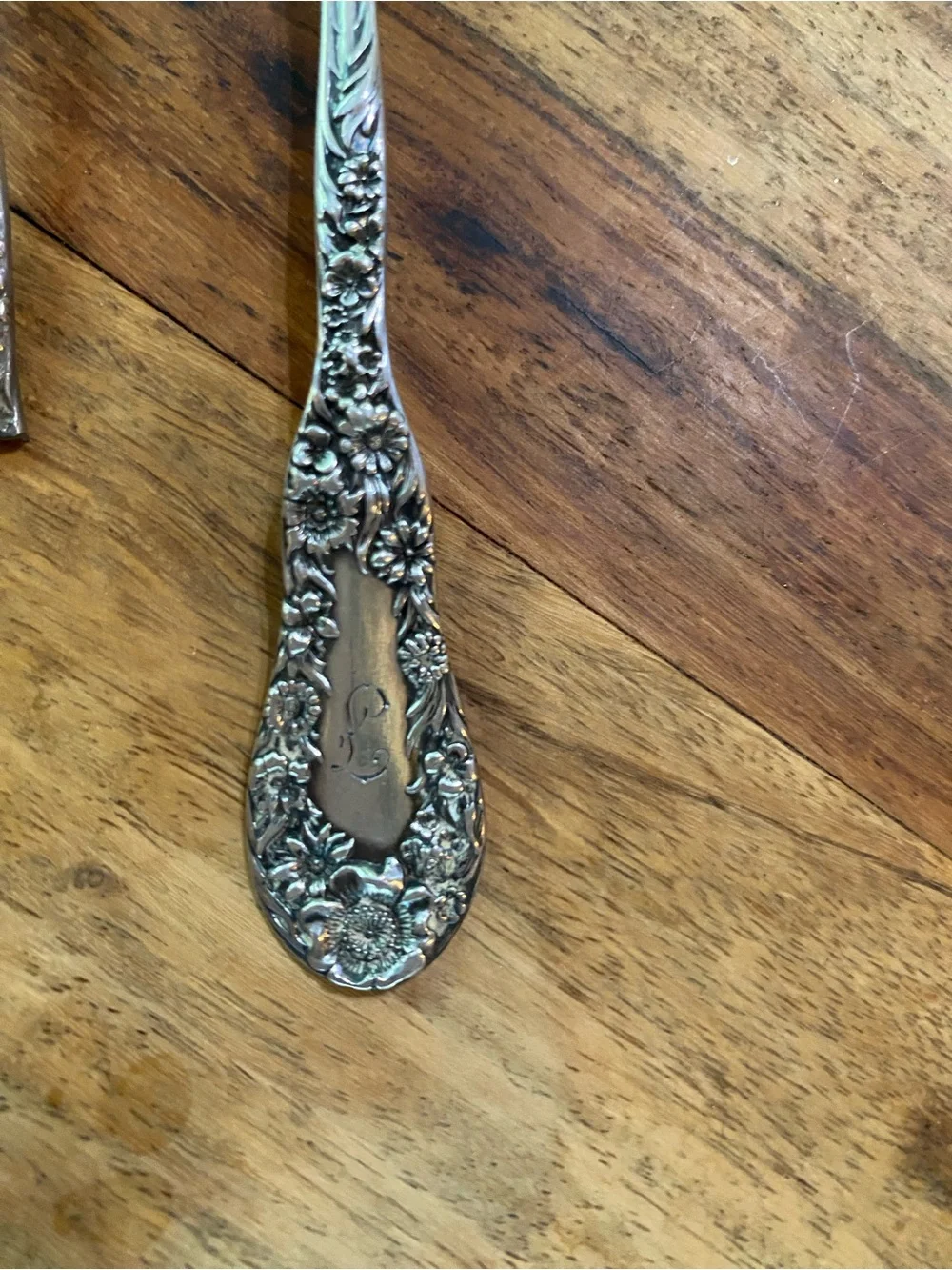 40 grams Dominick & Haff No 10 PAT. 96 (1896) Sterling Silver spoon Monogram F